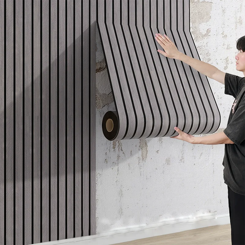 Akustik-Wandpaneele Holzoptik | Selbstklebende 3D Paneele 40×300 cm – The Calm Room
