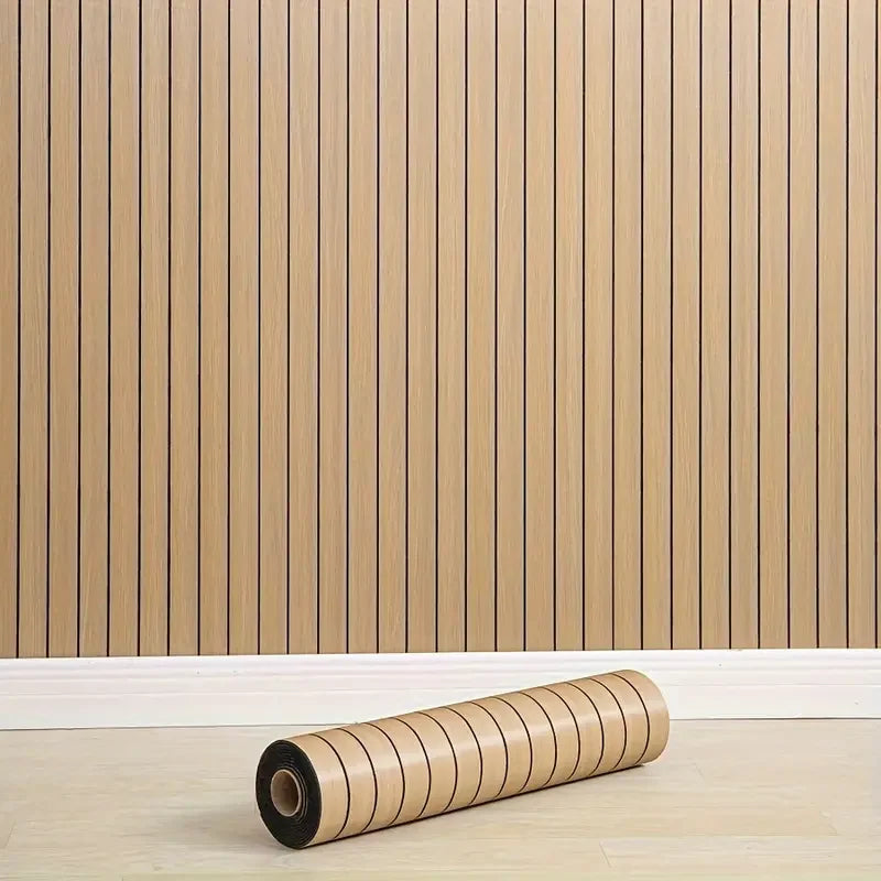 Akustik-Wandpaneele Holzoptik | Selbstklebende 3D Paneele 40×300 cm – The Calm Room