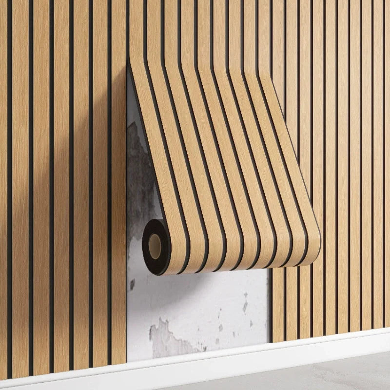 Akustik-Wandpaneele Holzoptik | Selbstklebende 3D Paneele 40×300 cm – The Calm Room