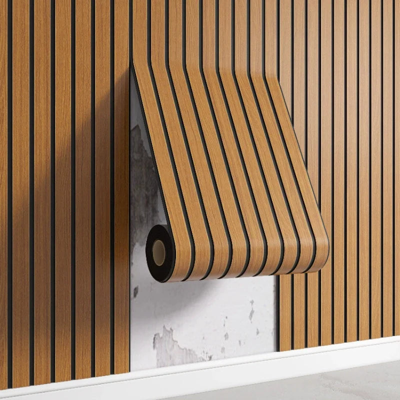 Akustik-Wandpaneele Holzoptik | Selbstklebende 3D Paneele 40×300 cm – The Calm Room